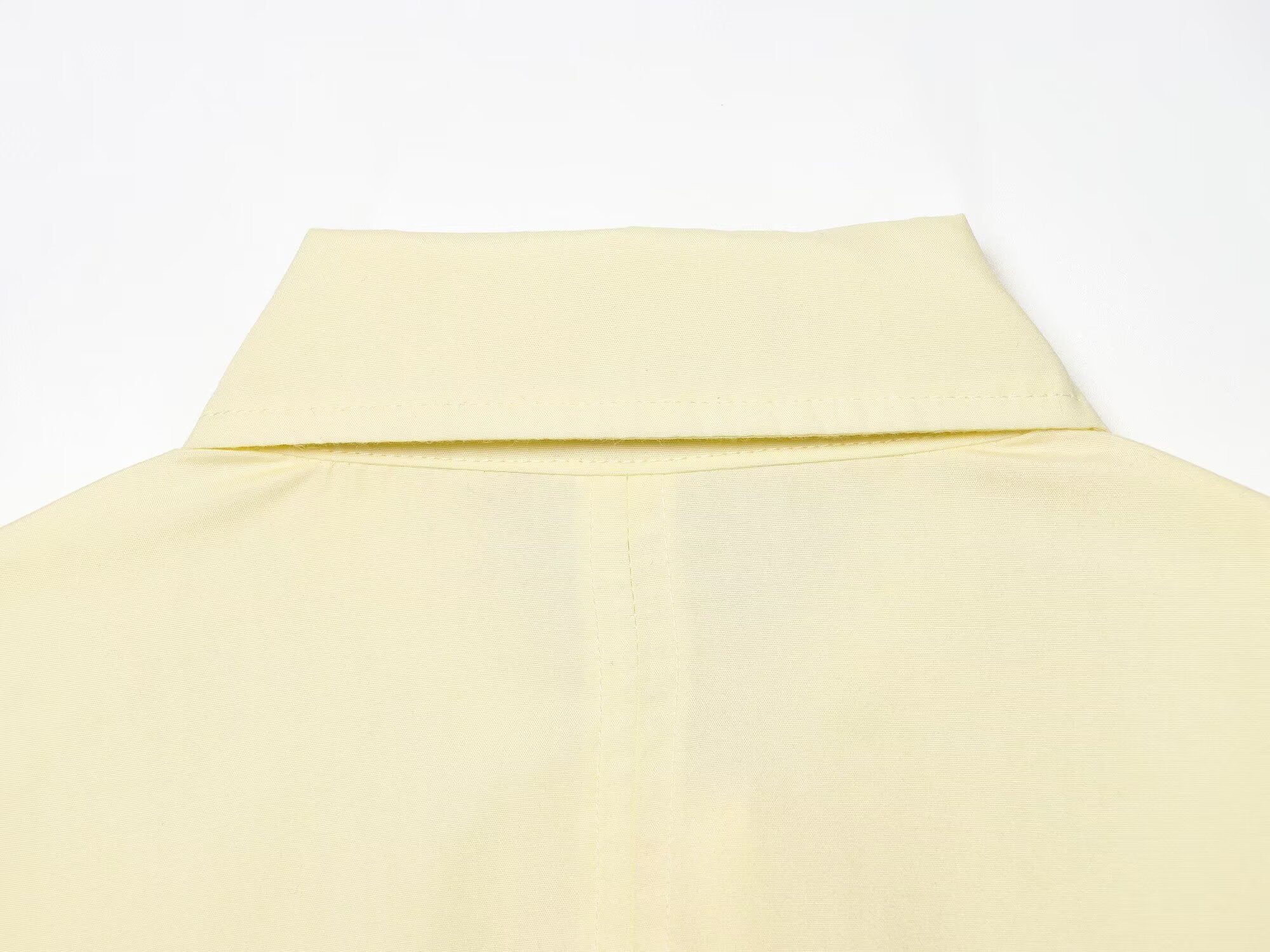 Women's loose single breasted poplin shirt