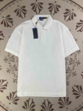 Men's New Fashion Casual Joker Cotton Fabric Embroidered Short-sleeved POLO Shirt