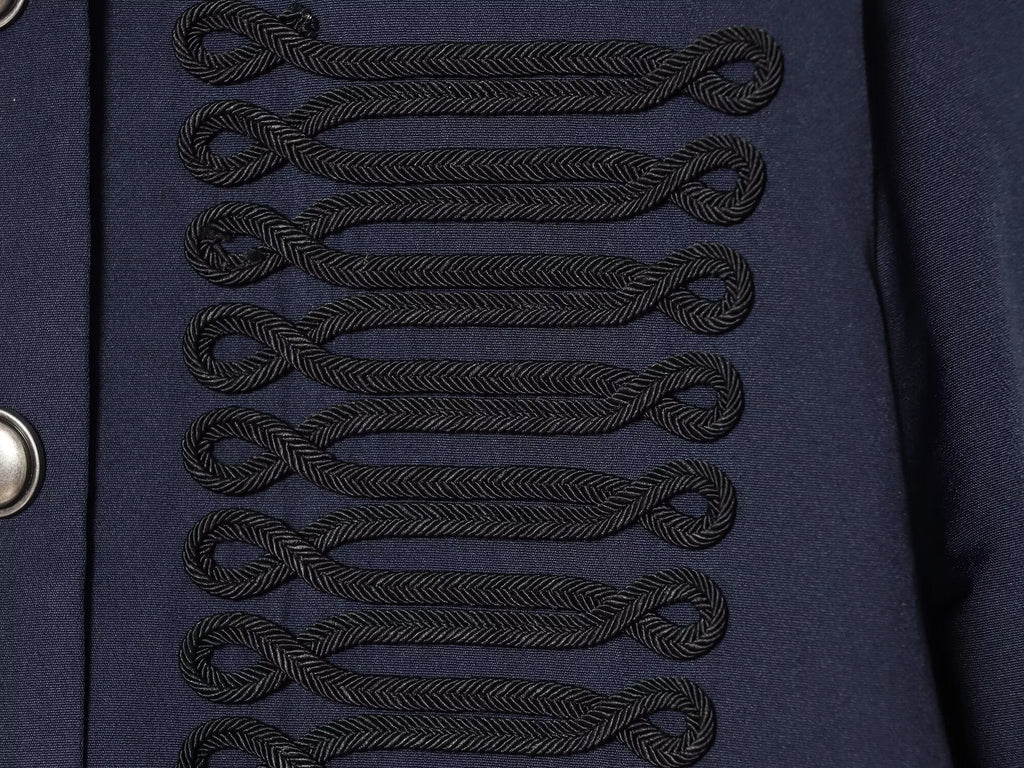 Women's Rope knot Decorated Fitted Short Coat