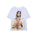 Letter printed T-shirt women's short sleeved O-neck loose T-shirt 2026 summer casual T-shirt