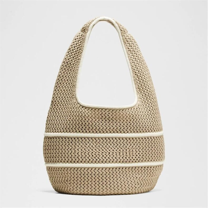 LU Women's New Fashion Joker Blended Hand Crochet Bag Shoulder Bag
