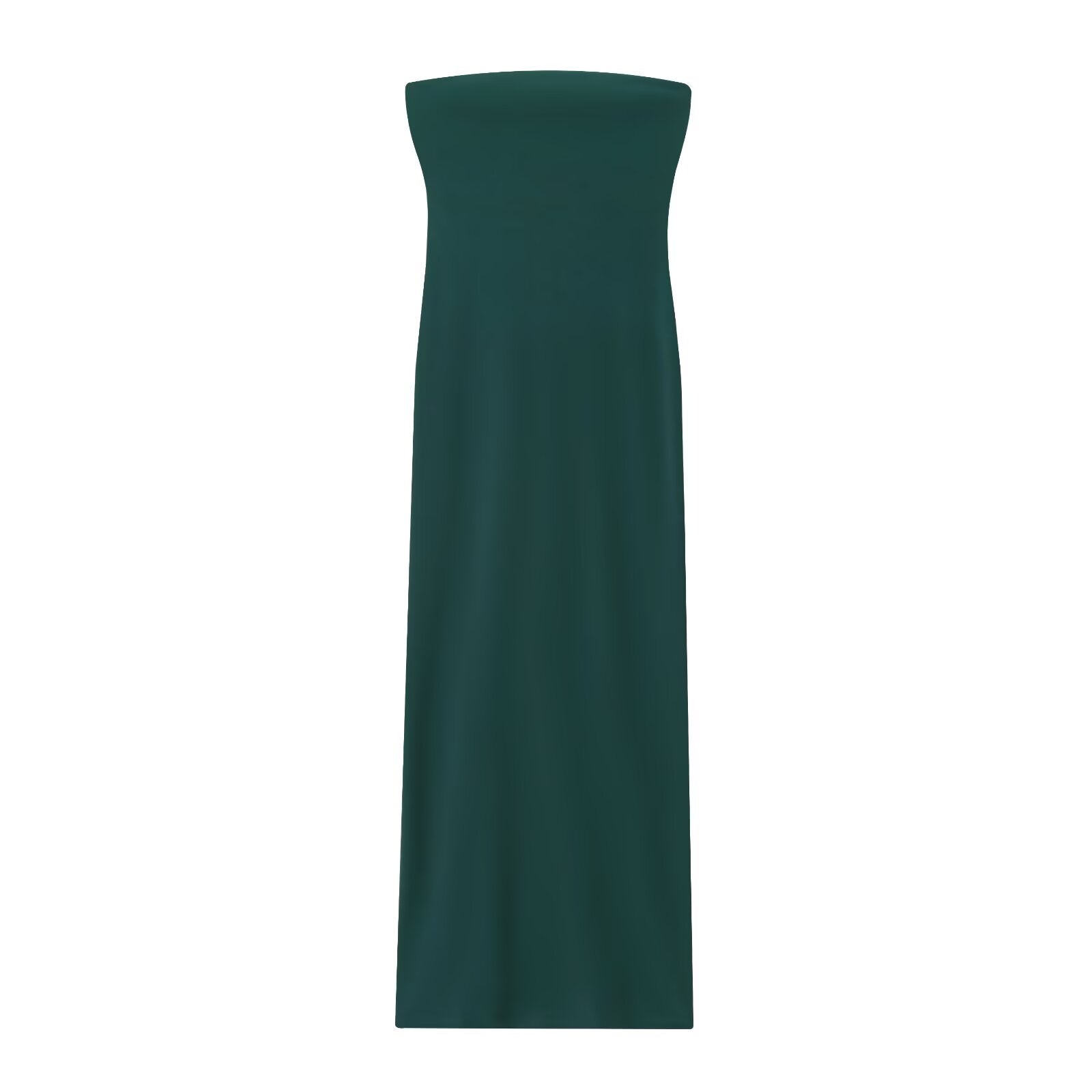 Women's new fashion sleeveless tight backless strapless MIDI dress