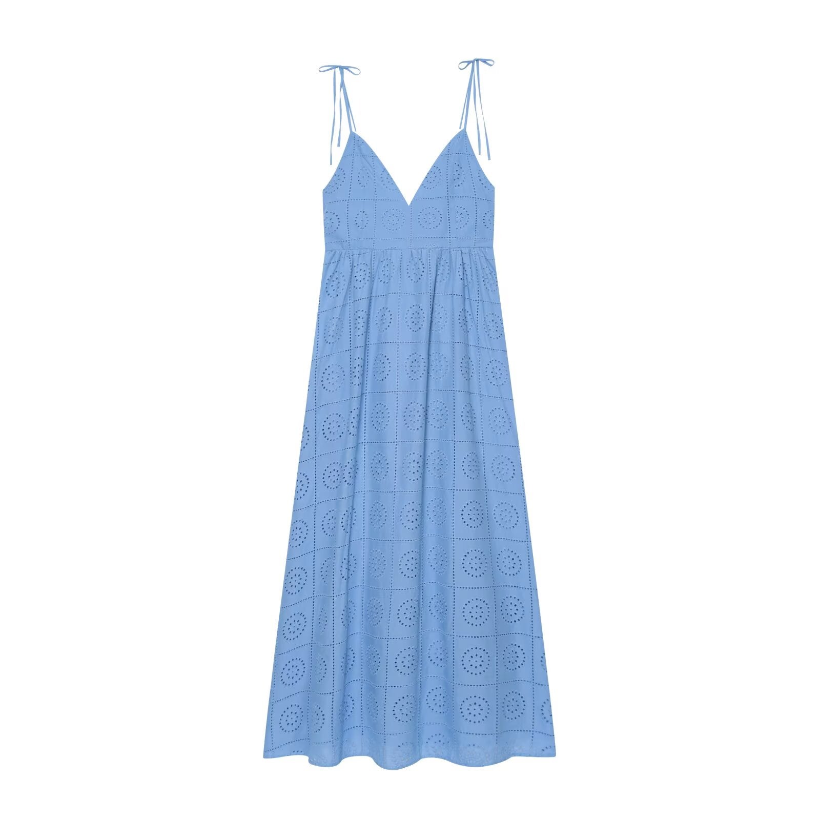 Women's hollowed out embroidered MIDI dress