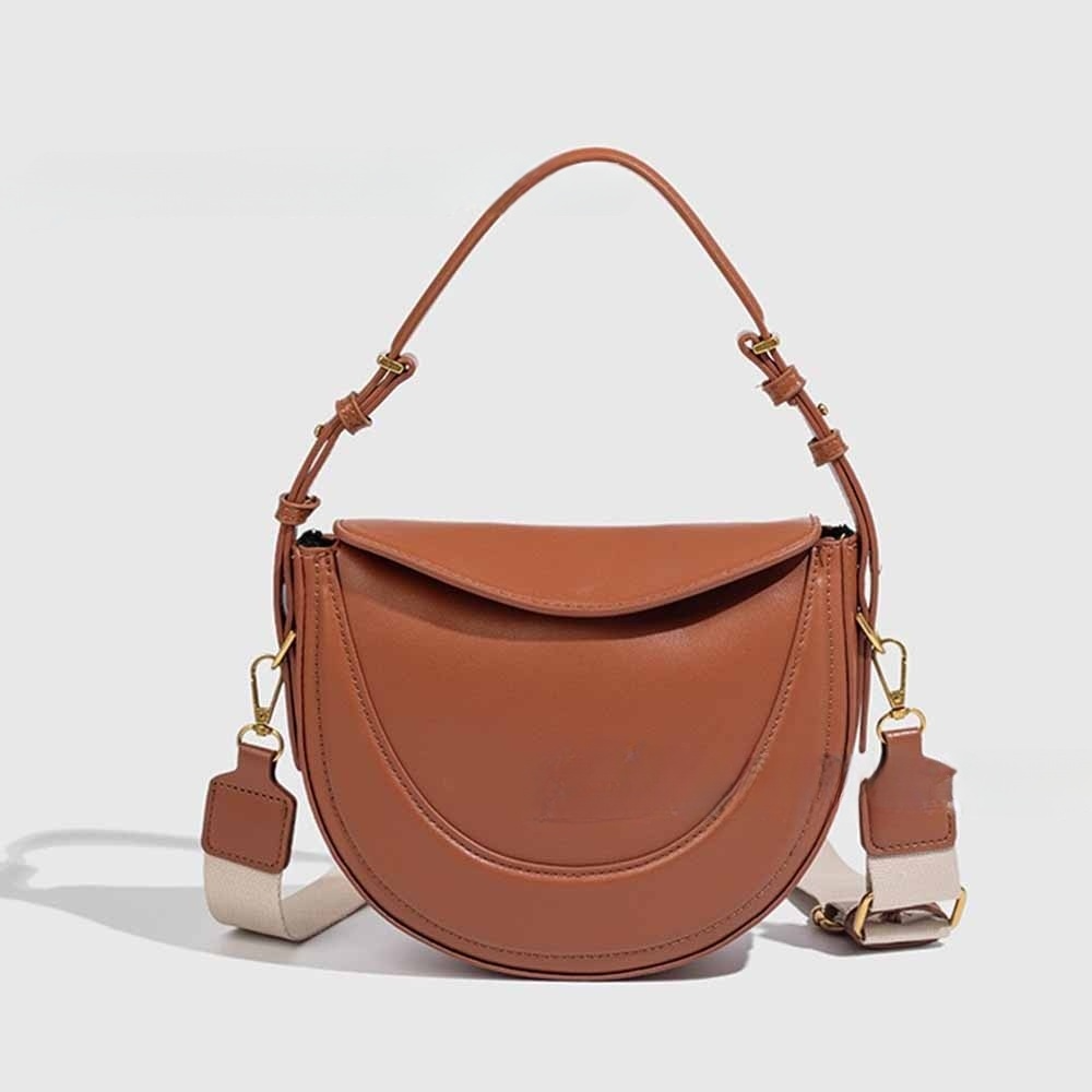 Women's new one-shoulder messenger bag with advanced crescent bag