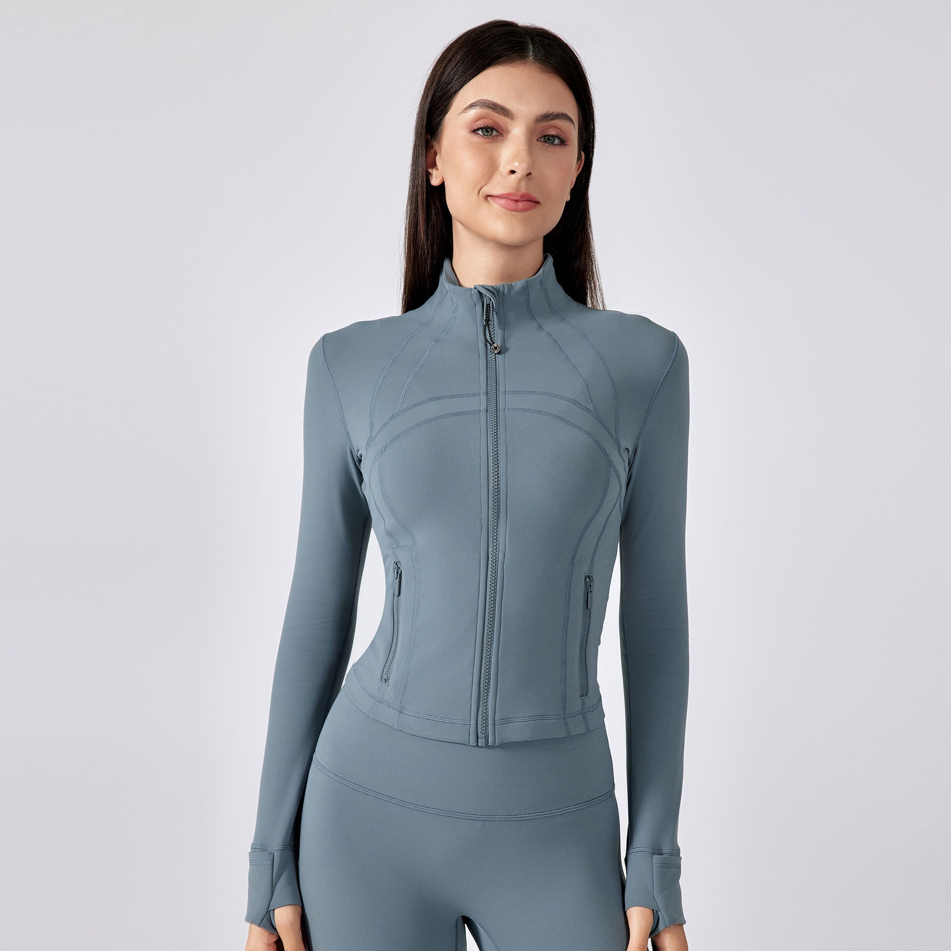 Women's new short slim collar yoga clothes