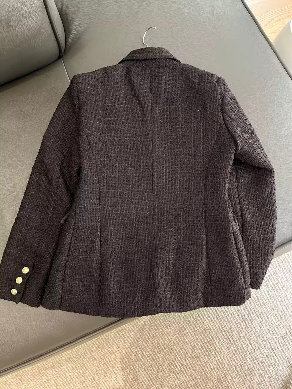 Women's new casual texture double breasted Blazer Coat