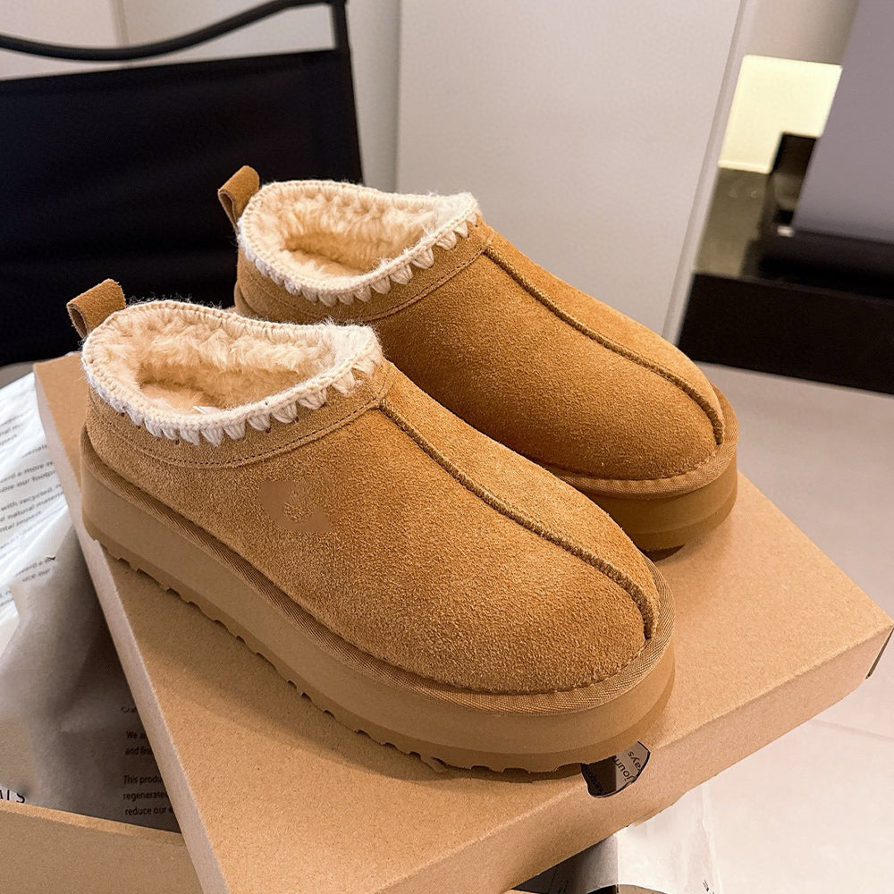 Women's new casual shallow-soled snow boots