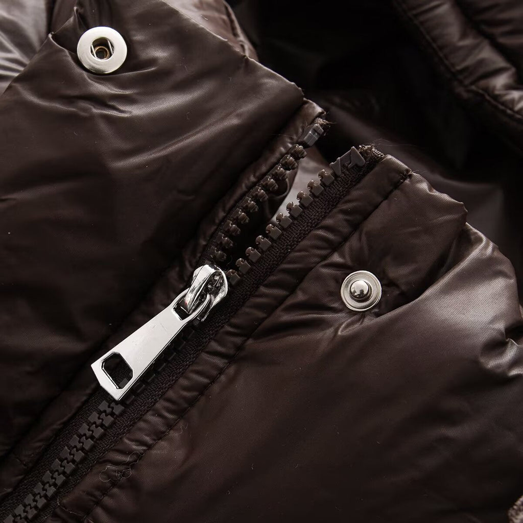 Women's detachable hooded warm down cotton Coat