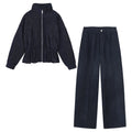 suit Women's 2 pieces elastic waist short skirt style Coat+Pants