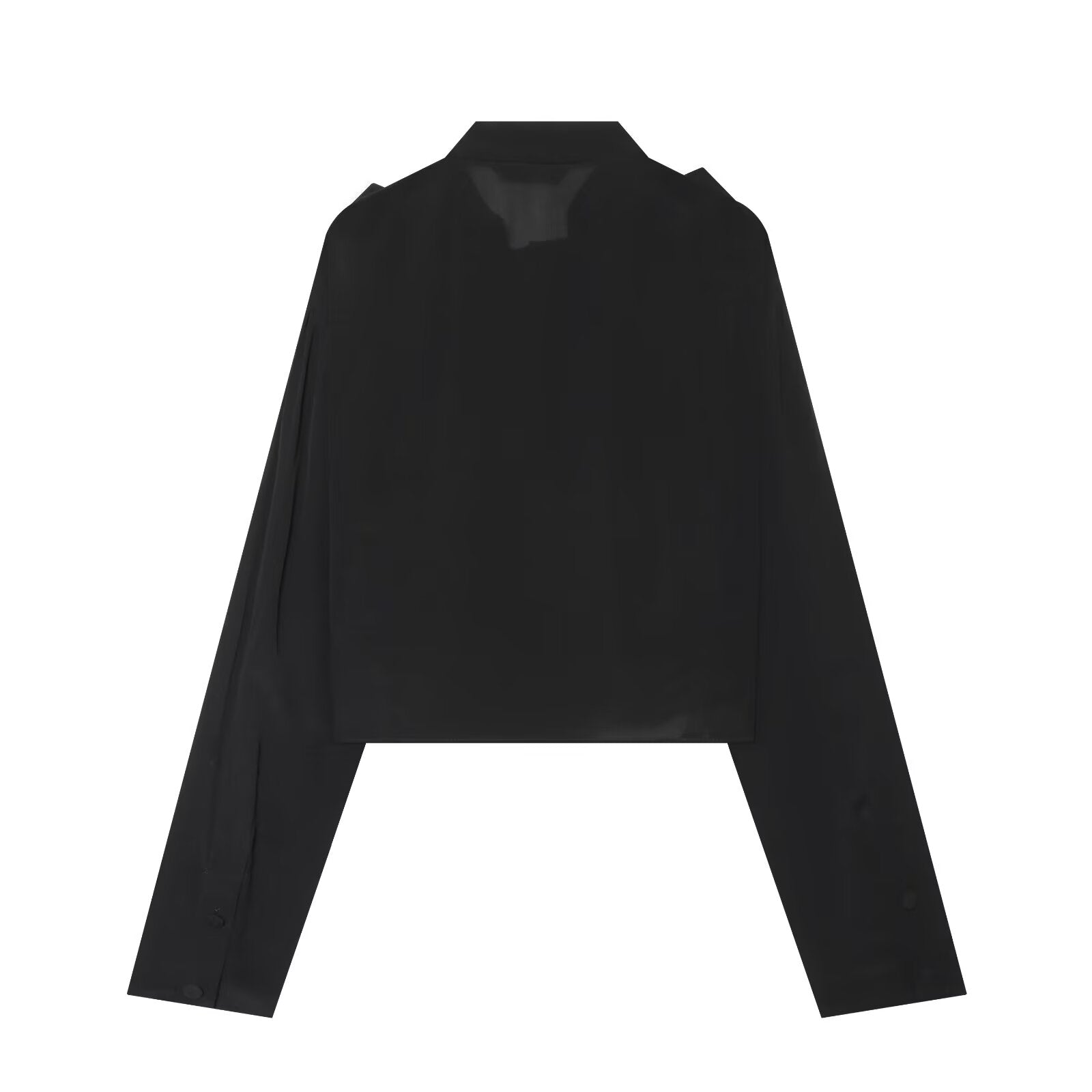 Women's casual short high O Neck shirt