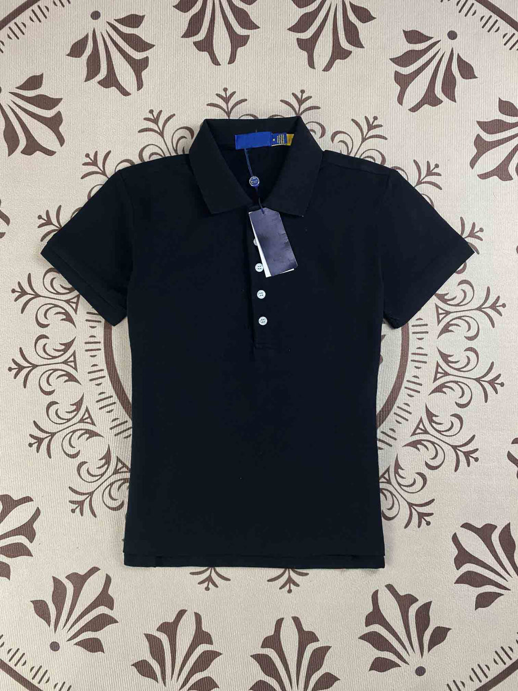 Women's New Fashion Casual Joker Five-button Embroidered Short-sleeved POLO Shirt