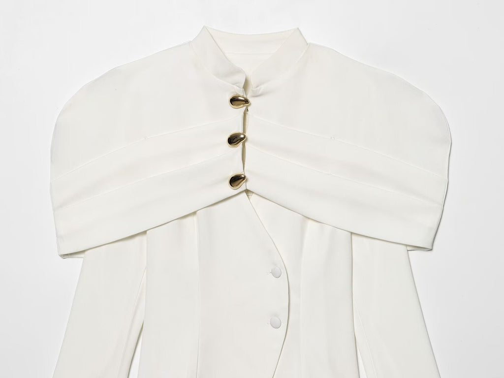 Women's slim waist cinching Blazer Coat