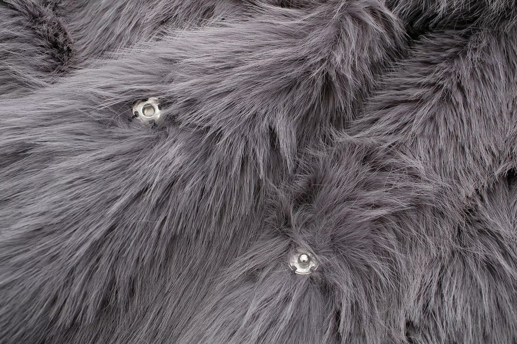 Women's Winter New Artificial Fur Effect Warm Lapel Coat
