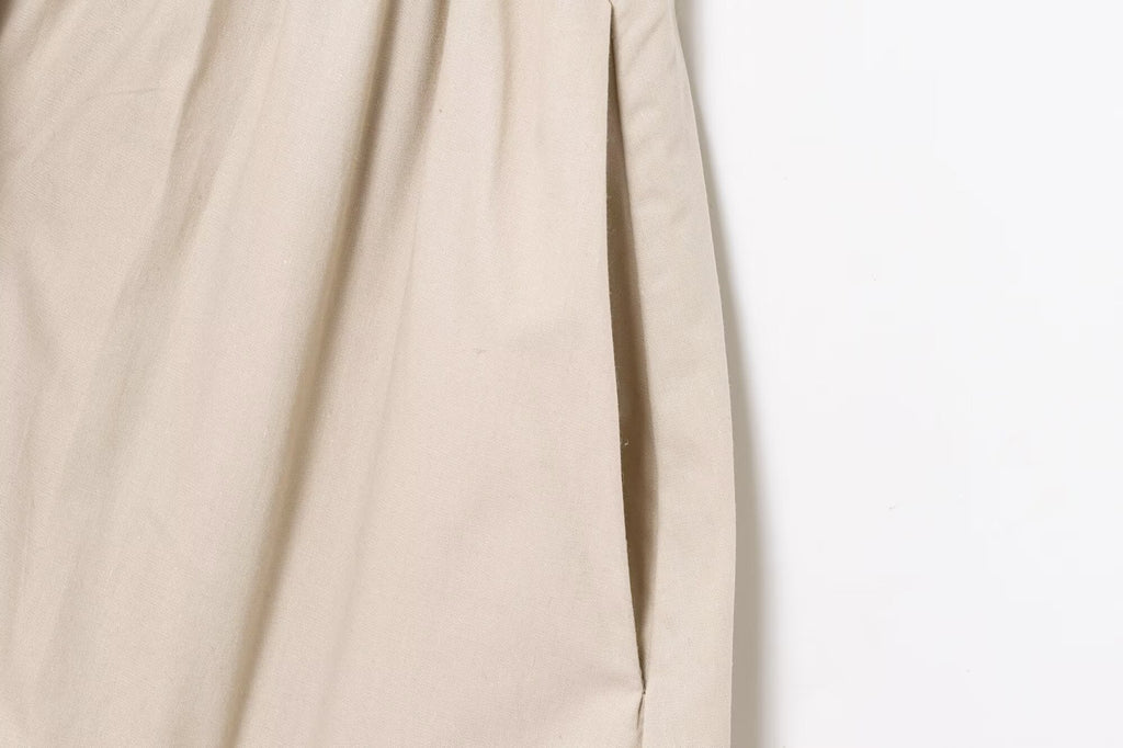 Women's new fashion pleated decoration casual V-neck sleeveless MIDI dress