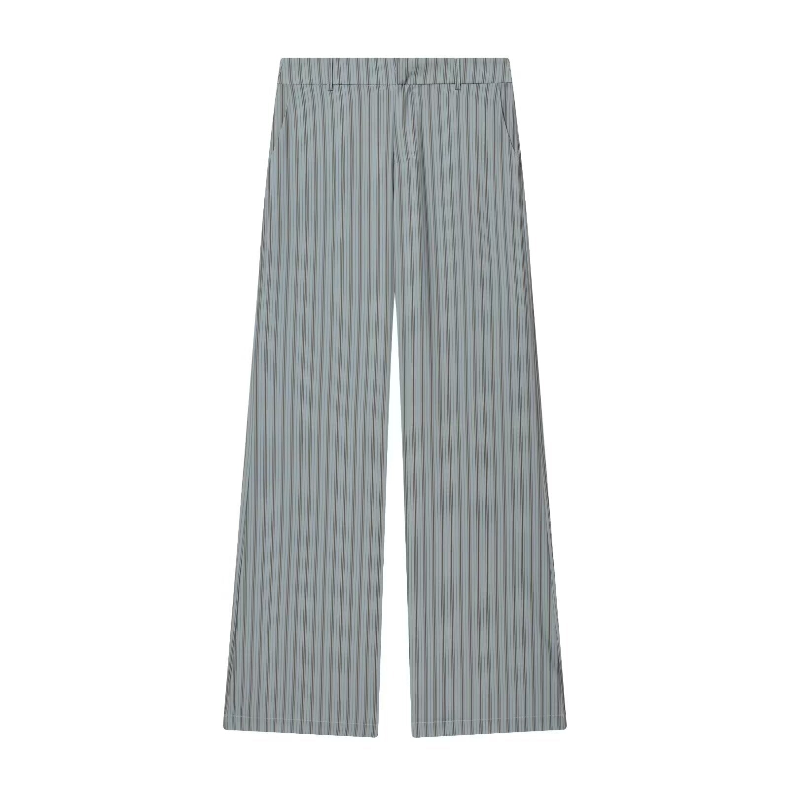 suit Women's 2 pieces sleeveless striped vest+Pants