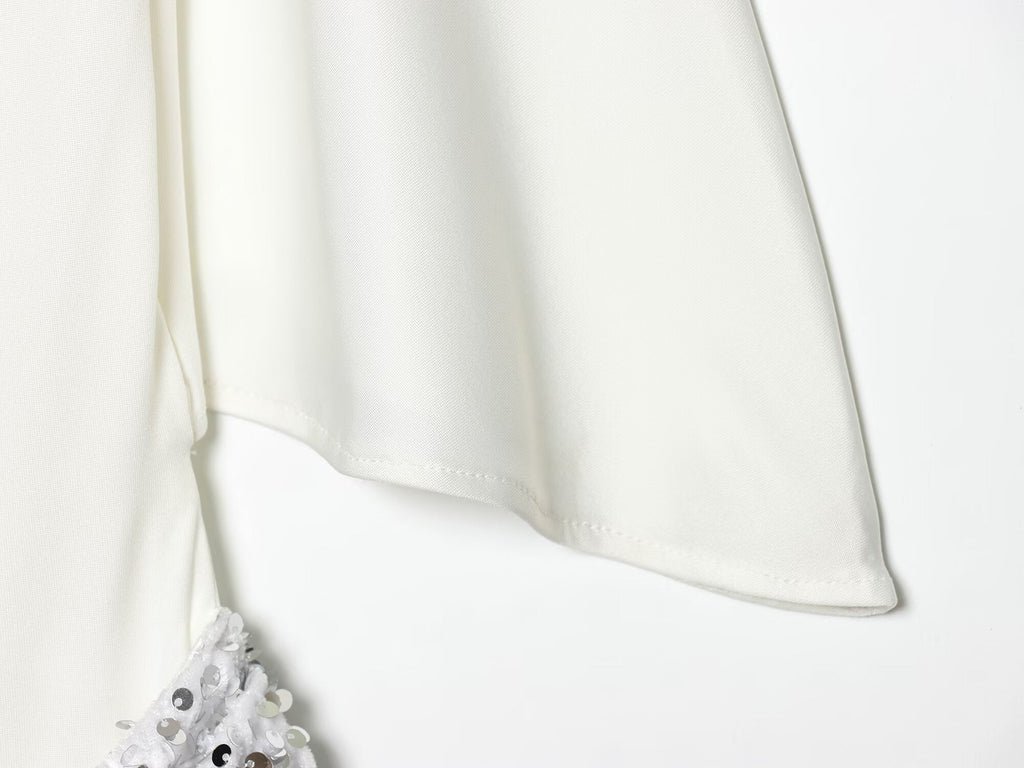 Women's Bead patchwork mini dress