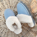 Women's new leisure wool knitted snow boots slippers