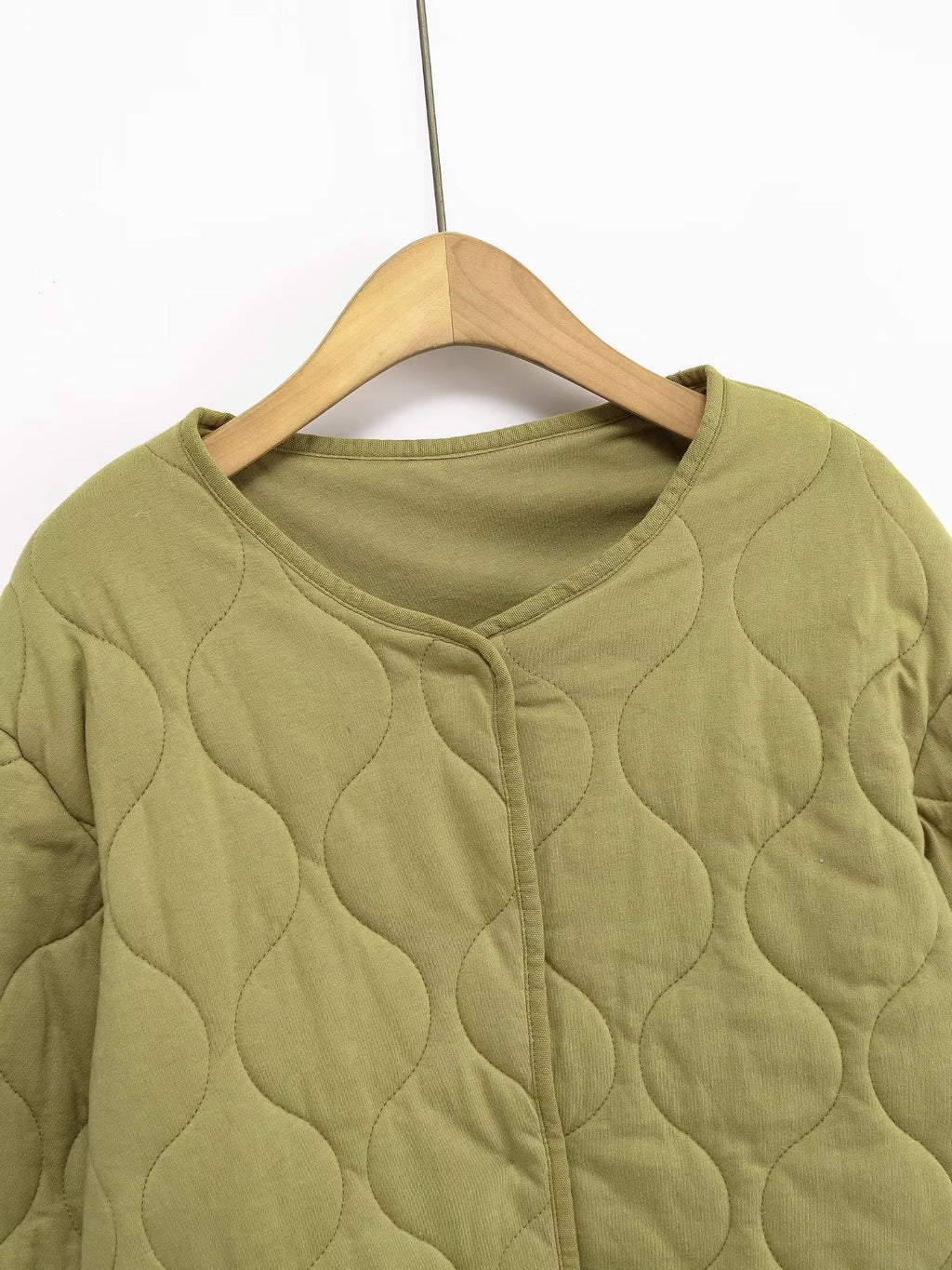 Women's loose single breasted warm cotton Coat