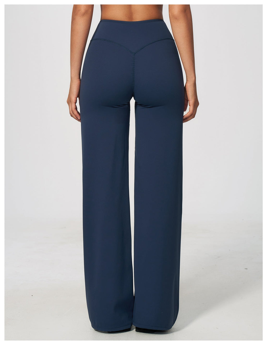 Women's new abdominal lift hip Pilates fitness yoga wide-leg pants
