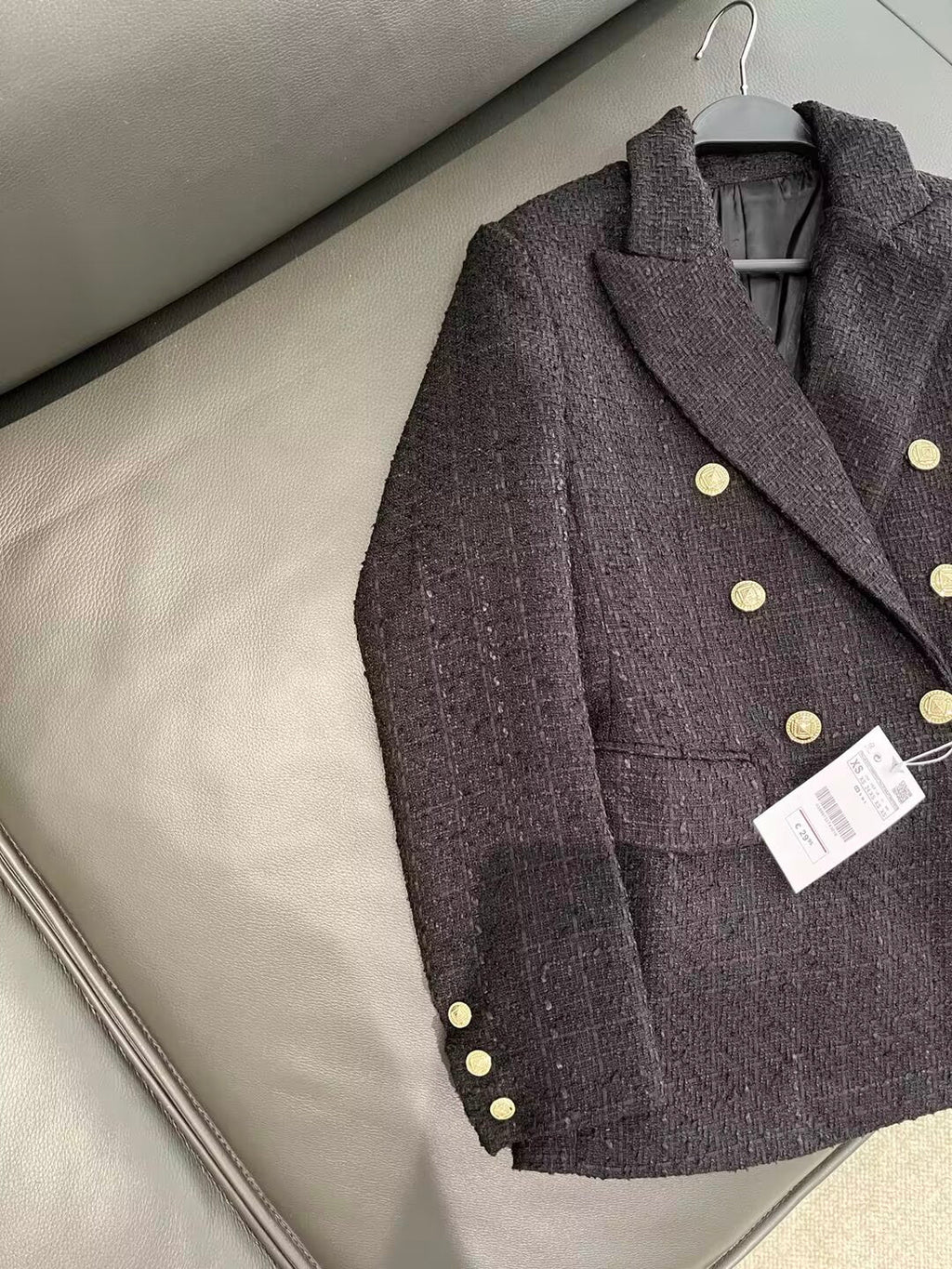Women's new casual texture double breasted Blazer Coat