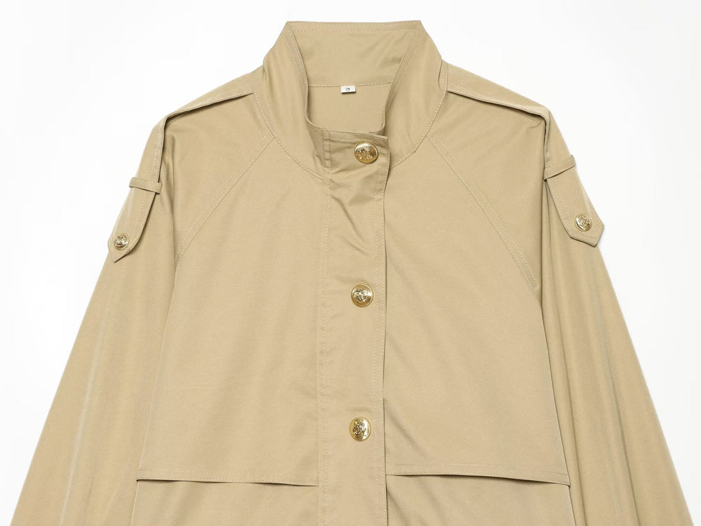 Women's casual lace patchwork workwear jacket