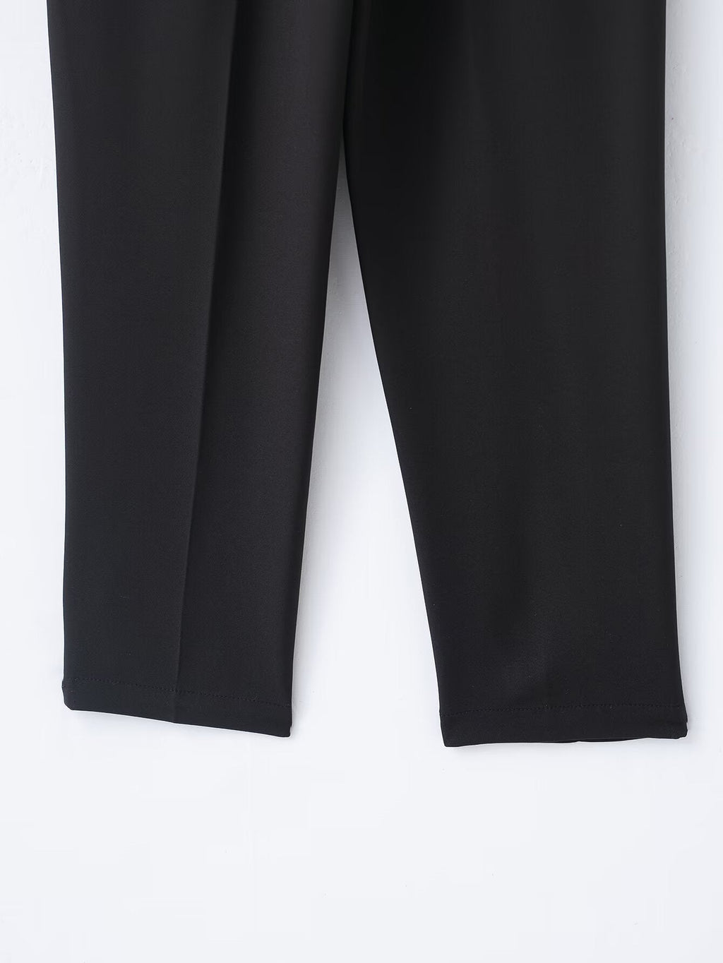 Women's With Belt casual straight high waisted pants