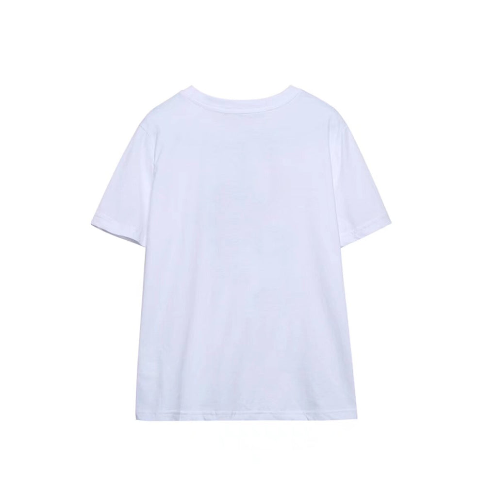 Letter printed T-shirt women's short sleeved O-neck loose T-shirt 2026 summer casual T-shirt