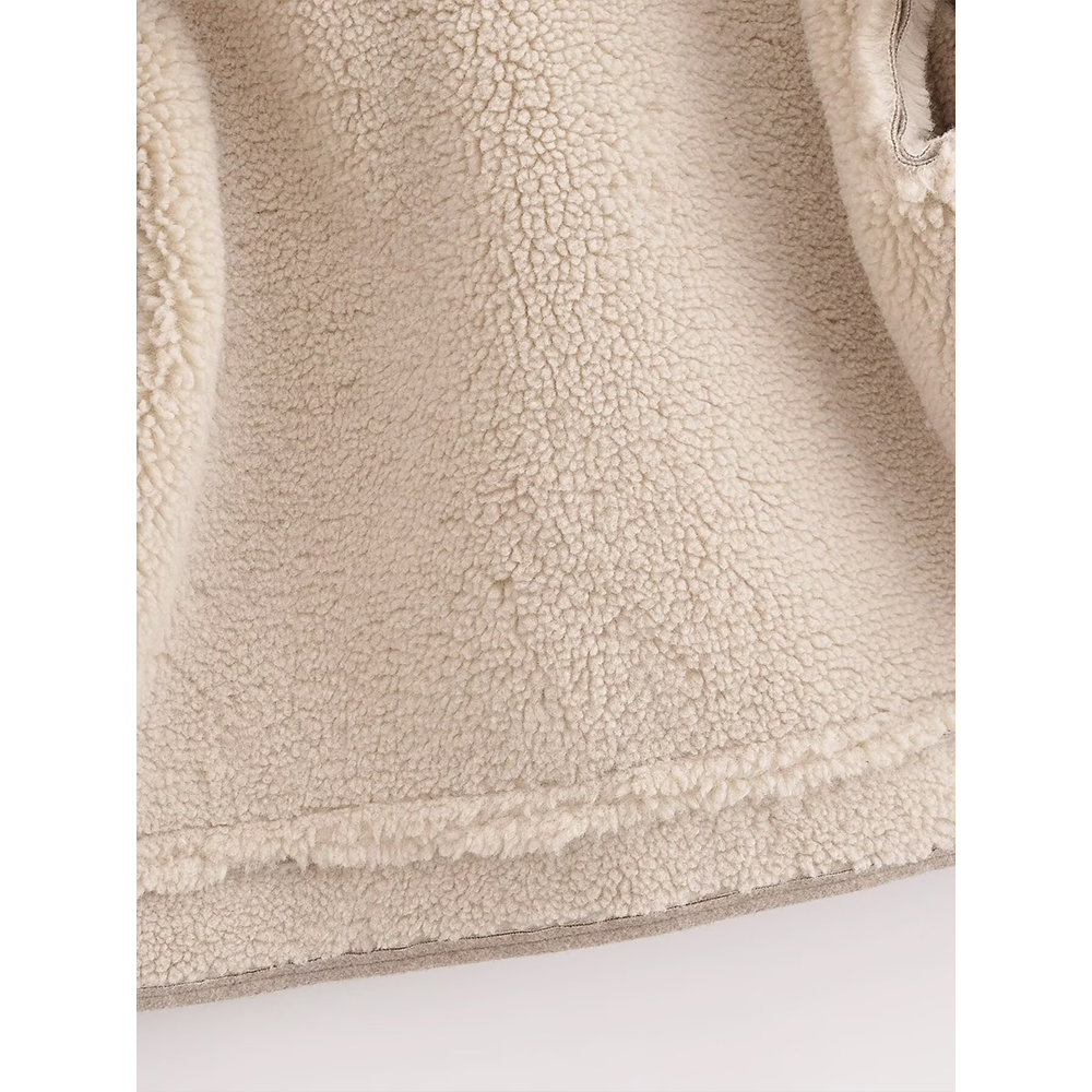 Women's casual short fur Leather jacket Coat