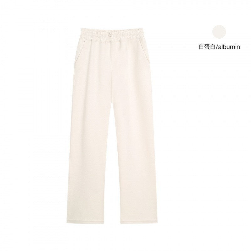 LU women's new high waist drape loose casual sports micro-pants.