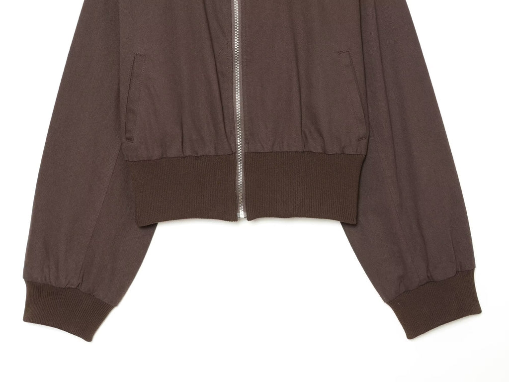 Women's short standing collar pilot jacket