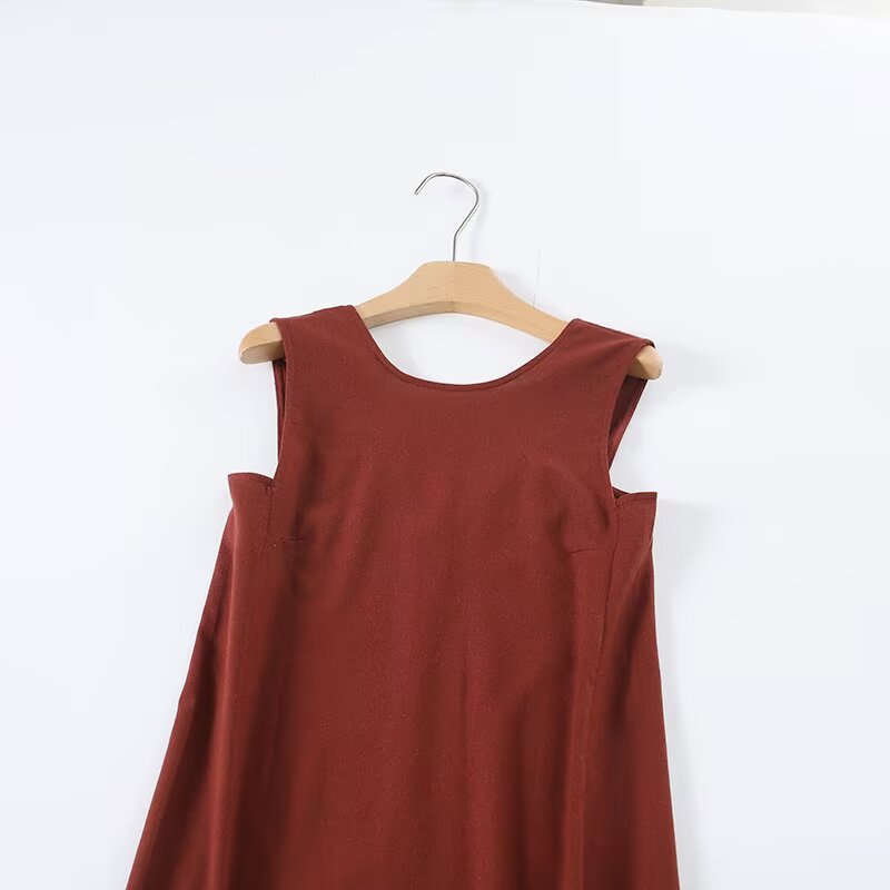 Women's Comfort O Neck Sleeveless Dress