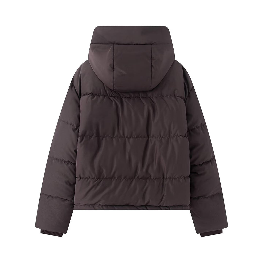 Women's thick hooded windproof cotton jacket Coat