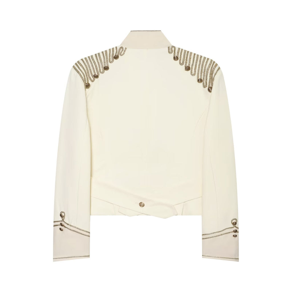 Women's rope knot buckle decorative short Coat