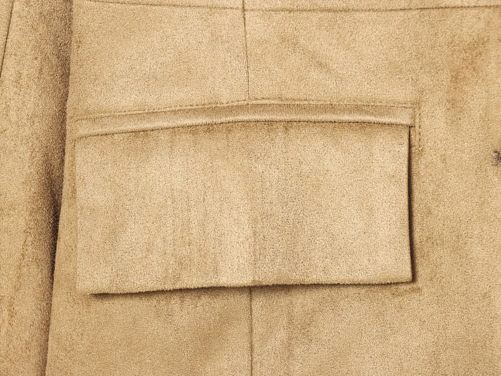 Women's suede faux fur effect slim Blazer Coat