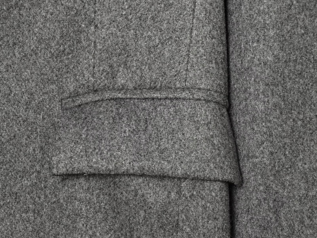 Women's long style stand collar wool blend coat