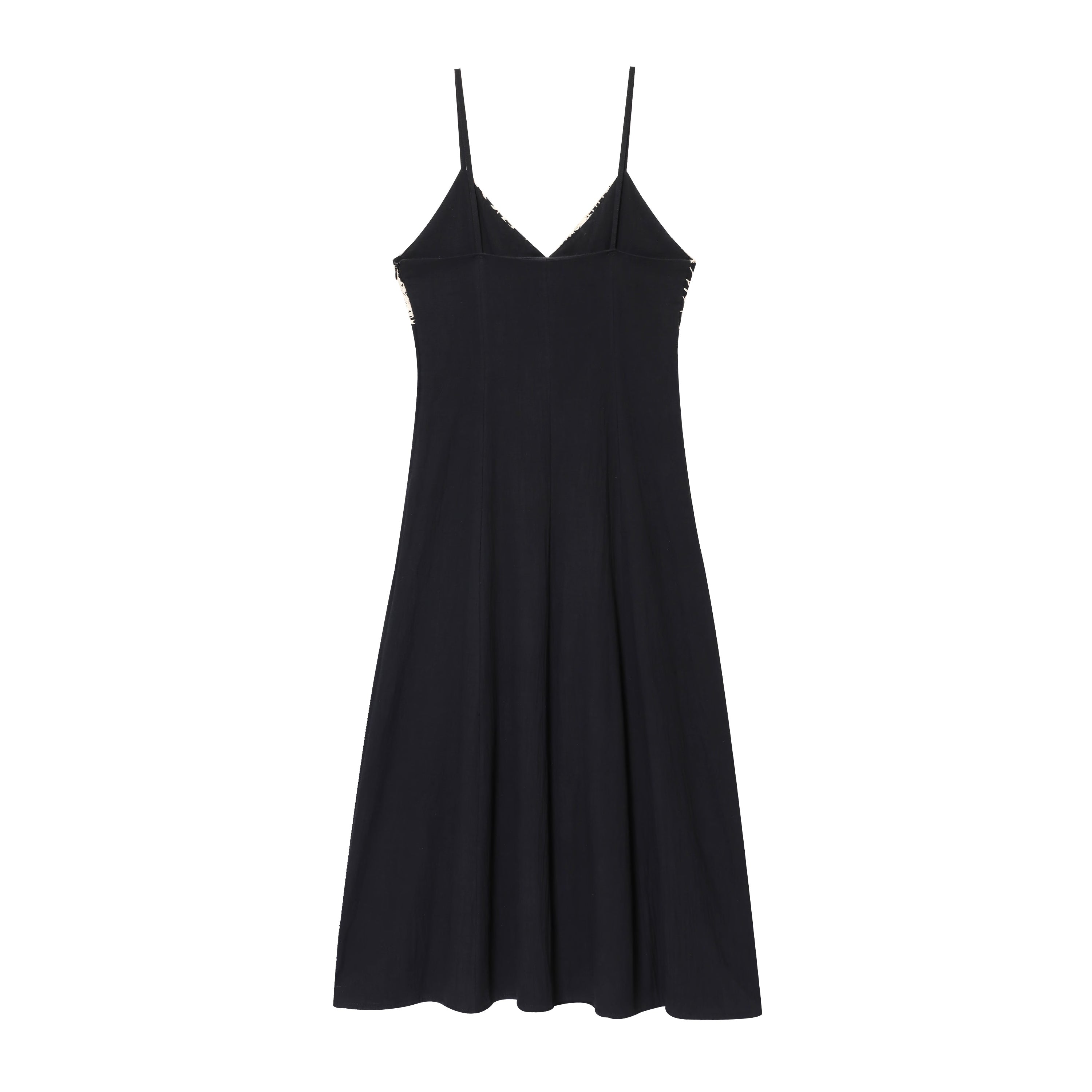 Women's New Fashion Tight Embroidered suspender Midi Dress