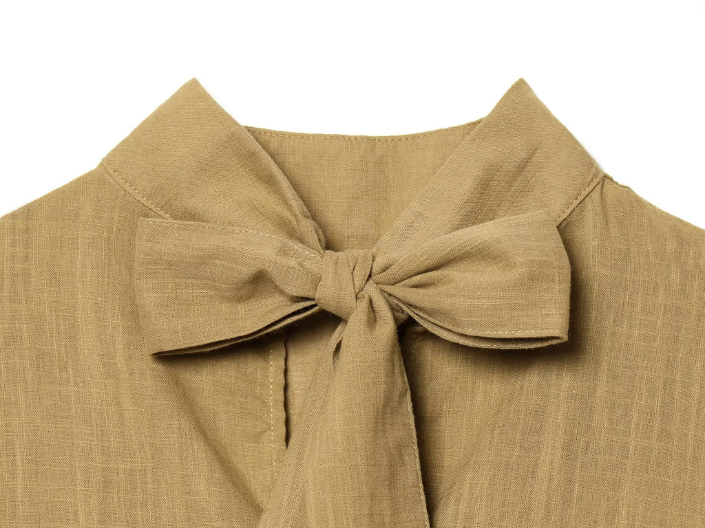 Women's Split Bow Decorative Short Top