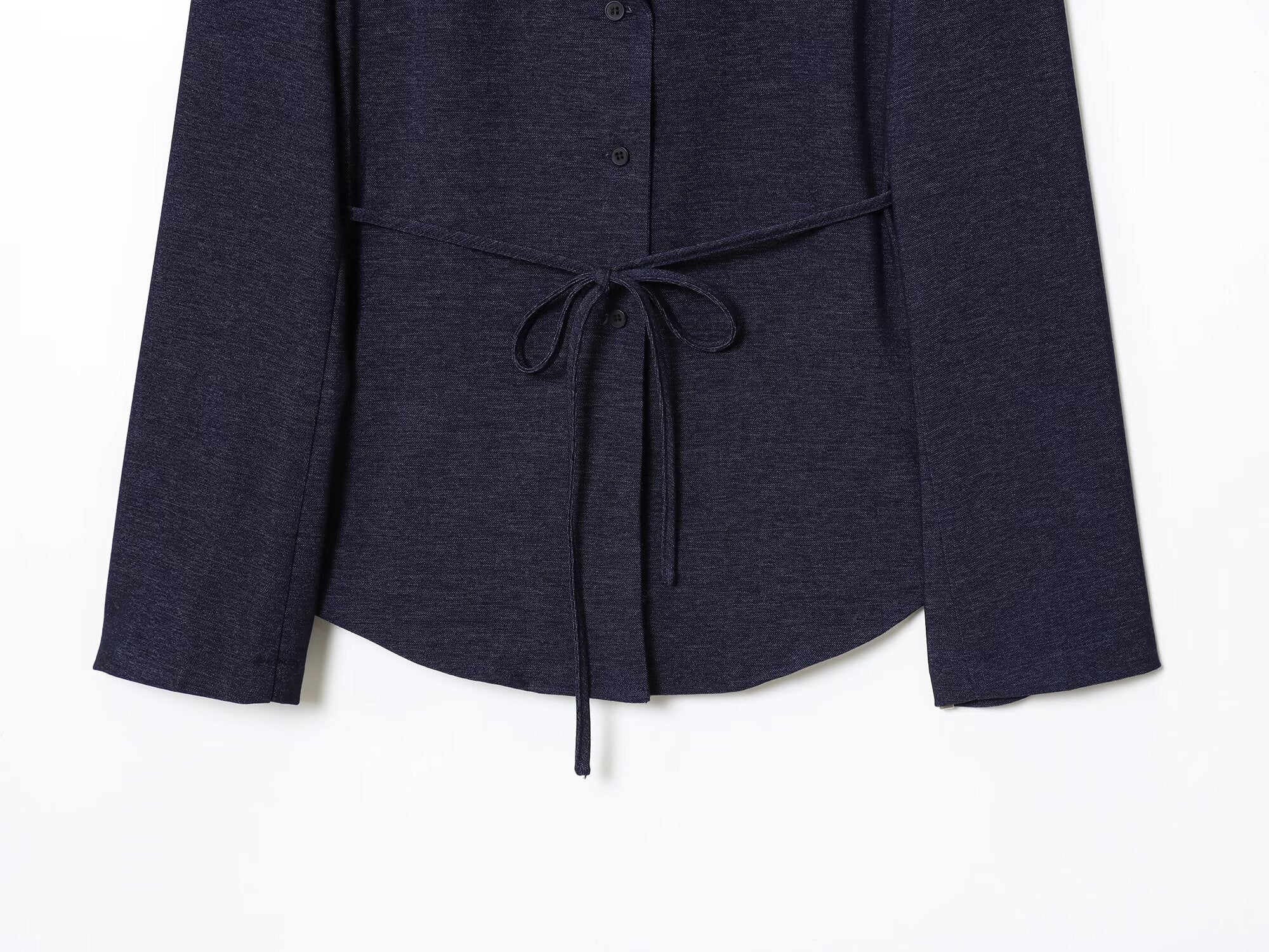 Women's new fashion with Belt casual single breasted shirt style suit jacket