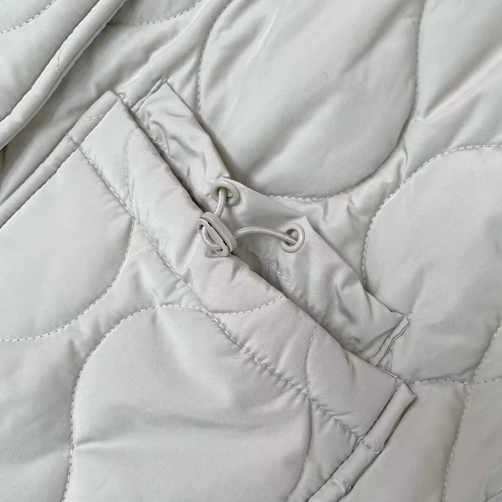 Women's sleeveless loose standing collar cotton vest