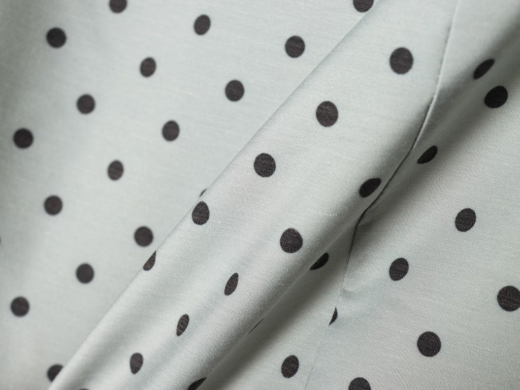 Women's bow decoration casual polka dot MIDI skirt