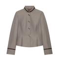 Women's patchwork trimmed short skirt style Blazer Coat