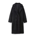 Women's fashion casual long fleece long sleeve coat