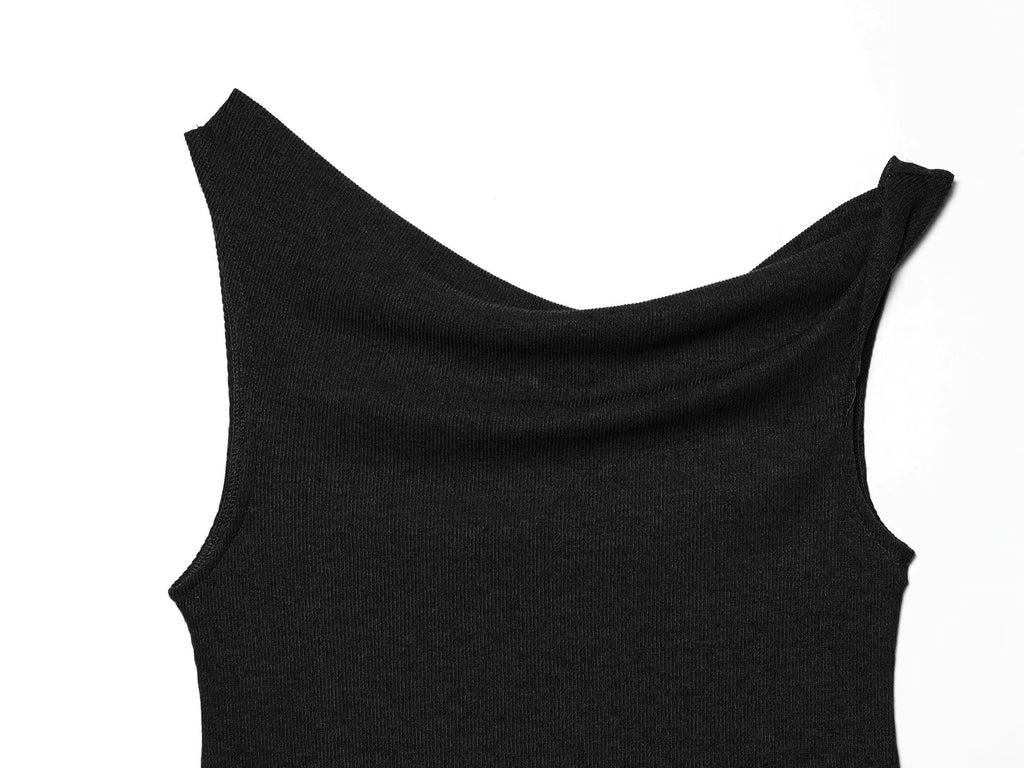 suit Women's 2 pieces vacation style asymmetrical top+Pants