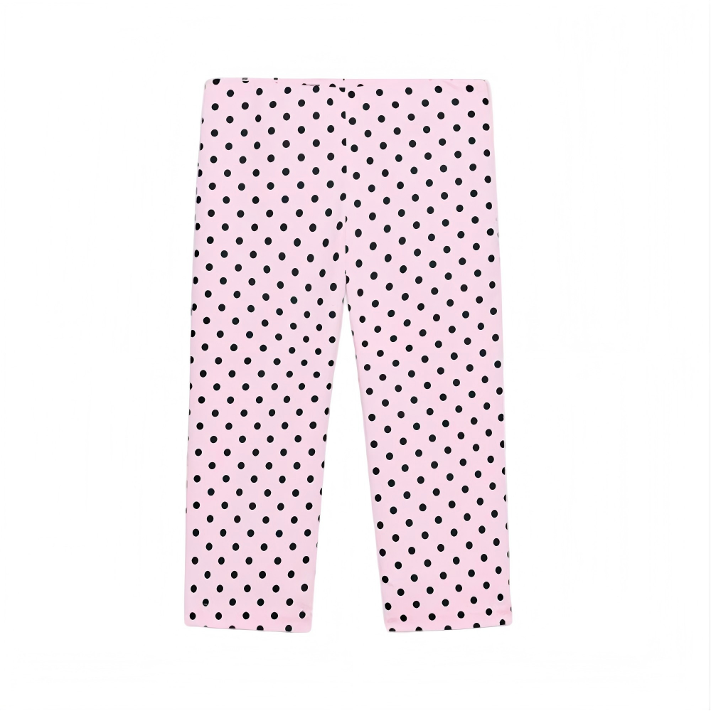 Women's slim casual polka dot cropped pants