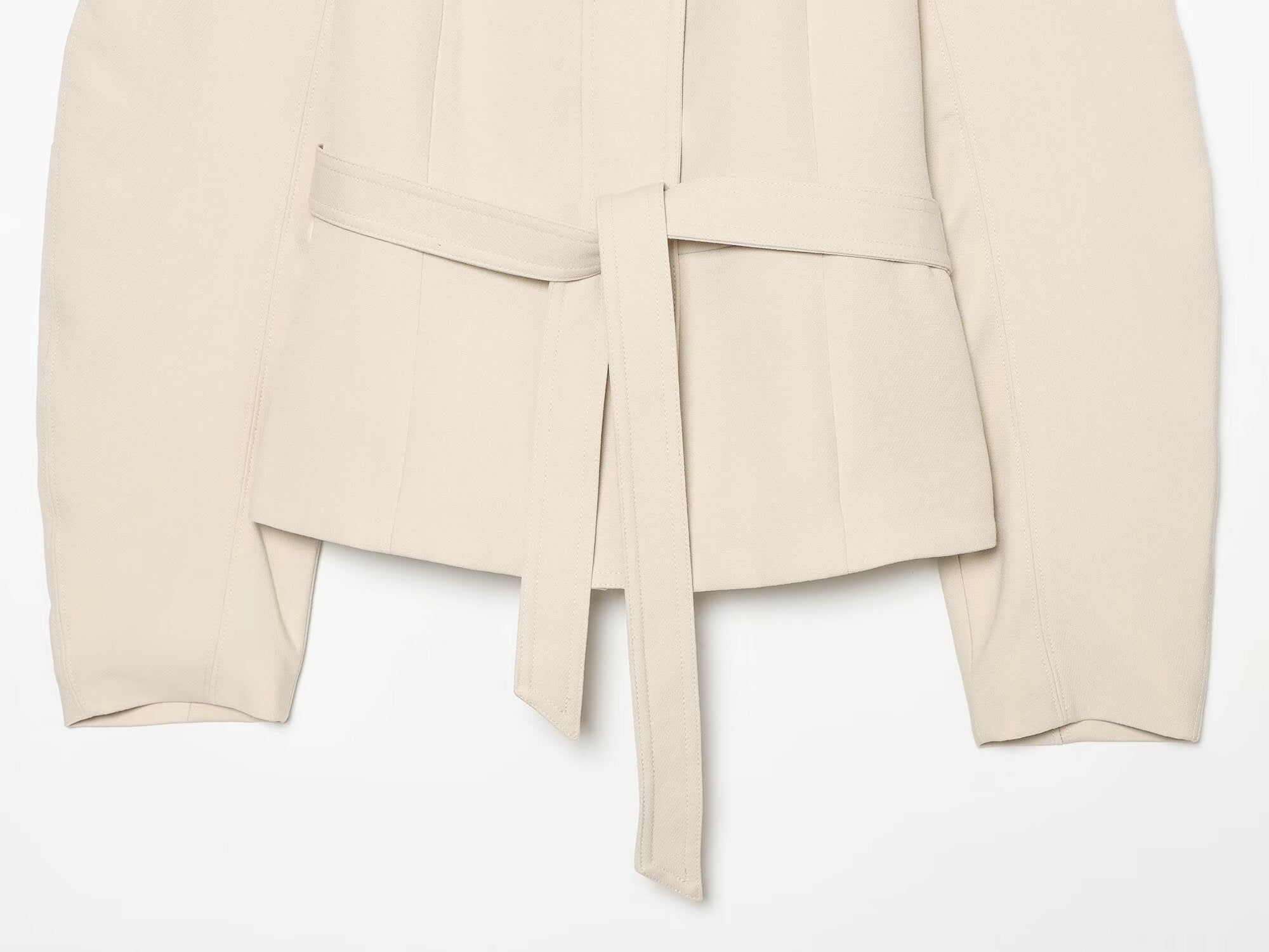Women's with belt short skirt style jacket Coat