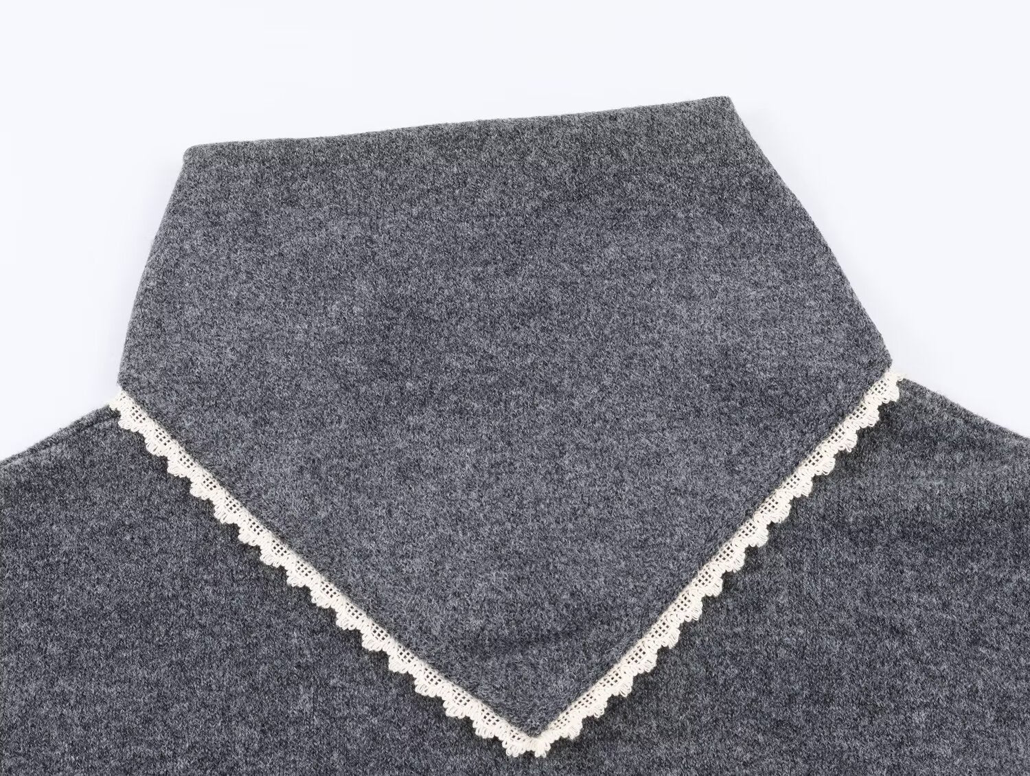 Women's lace headscarf decoration knitted Coat