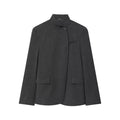 Women's new casual stand collar Button-up Blazer Coat