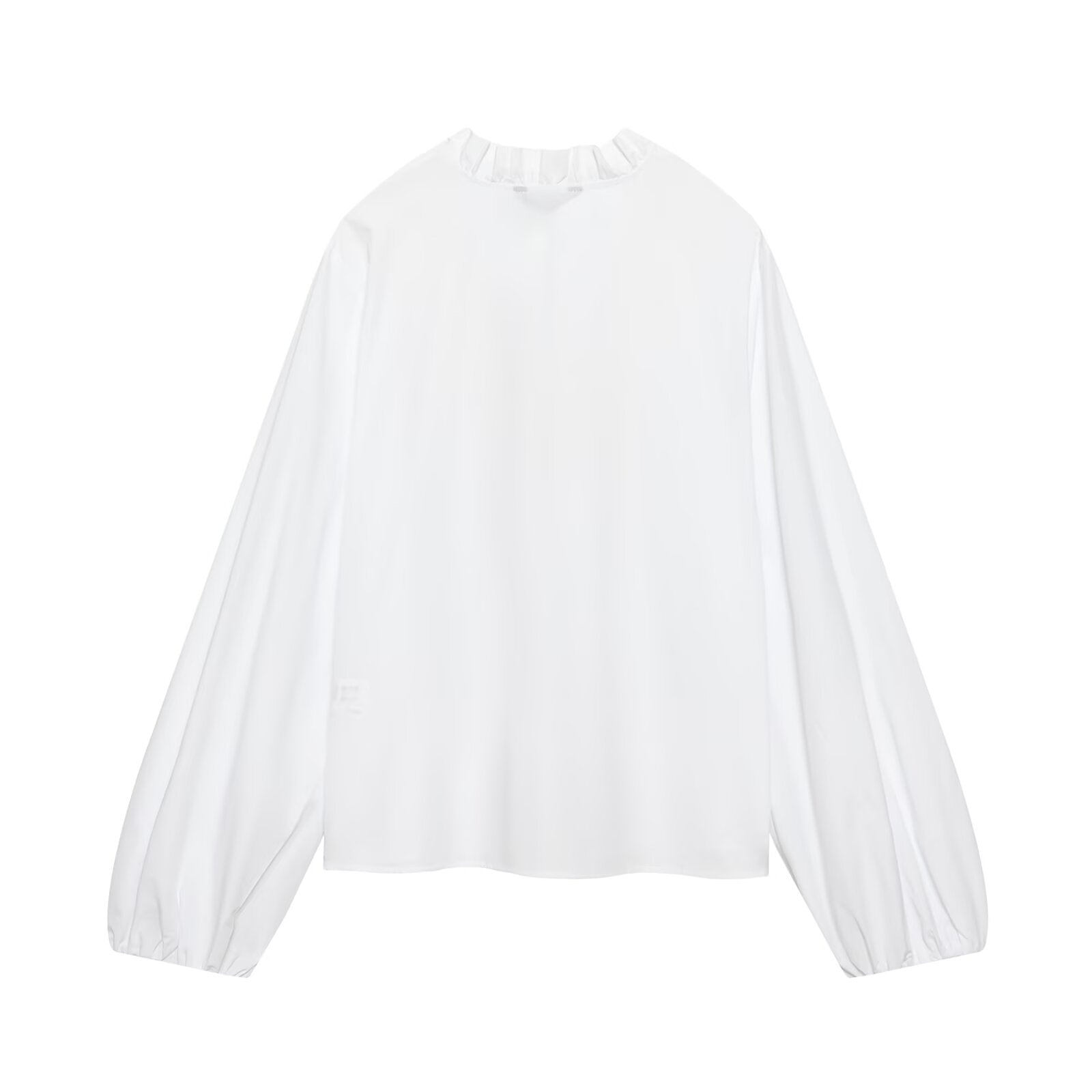 Women's 2026 layered decoration casual poplin shirt