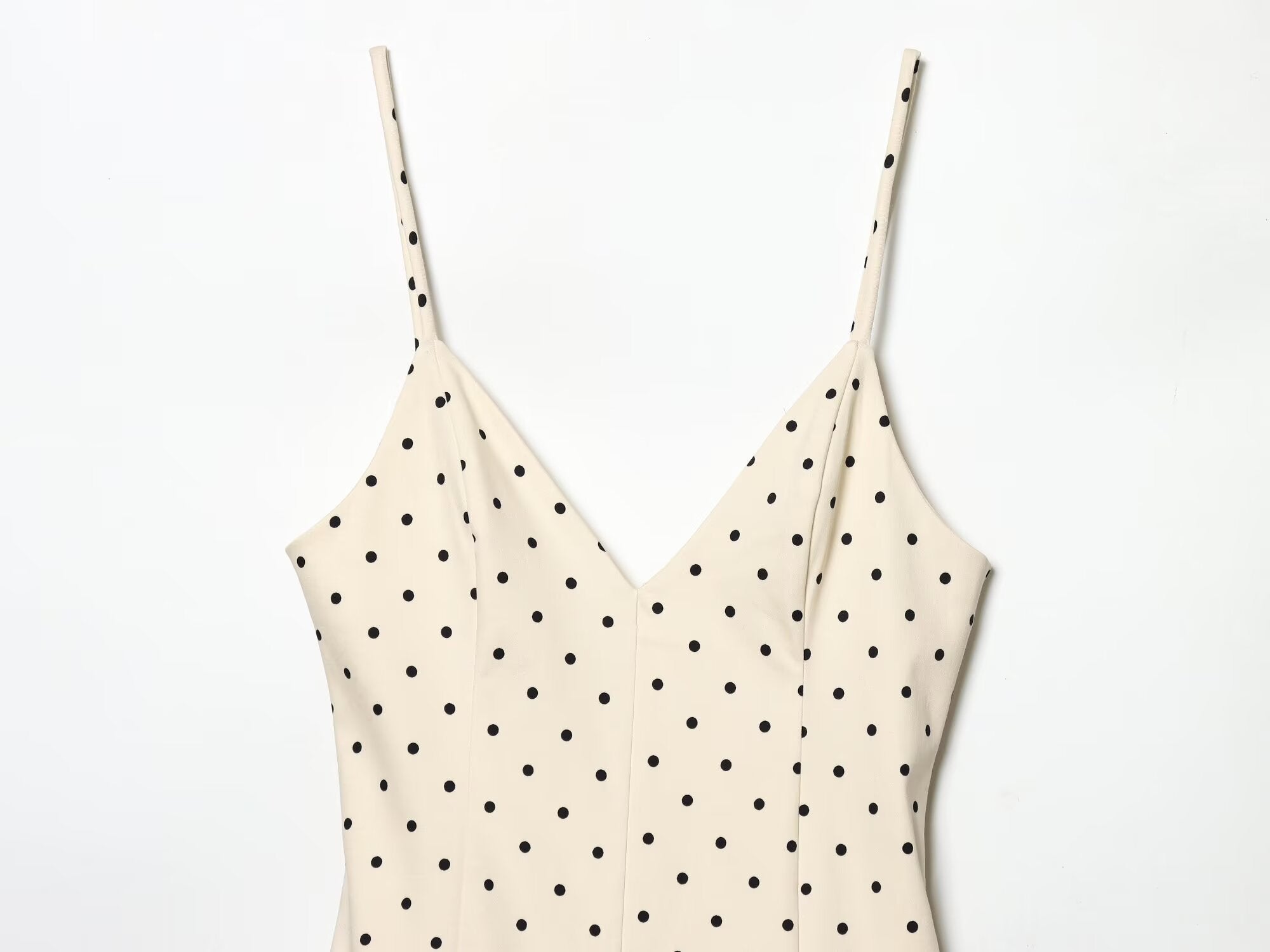 Women's short jumpsuit style polka dot dress