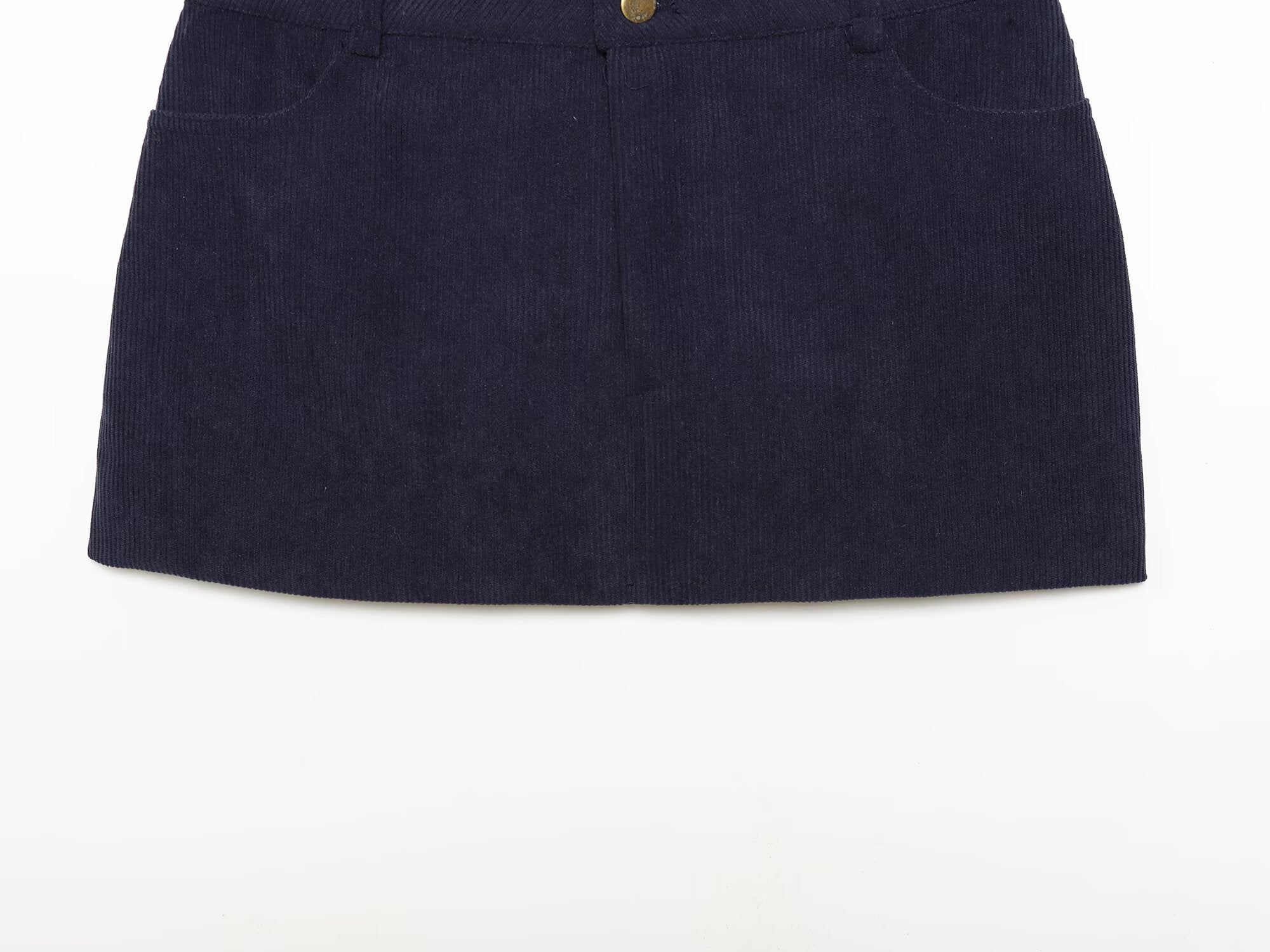 Women's Flip decoration slim corduroy mini skirt